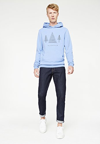 ARMEDANGELS Herren Hoody aus Bio-Baumwoll Mix , Ingo Wood Hood, M, dusk blue melange