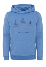 ARMEDANGELS Herren Hoody aus Bio-Baumwoll Mix , Ingo Wood Hood, M, dusk blue melange