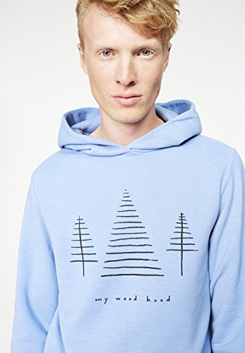 ARMEDANGELS Herren Hoody aus Bio-Baumwoll Mix , Ingo Wood Hood, M, dusk blue melange