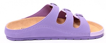 Damen Bio Clogs Tieffußbett Pantolette Sandale Slipper Schuhe LAVENDEL Gr. 37-41 (40)