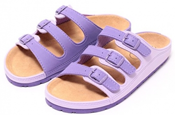 Damen Bio Clogs Tieffußbett Pantolette Sandale Slipper Schuhe LAVENDEL Gr. 37-41 (40)