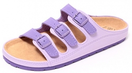 Damen Bio Clogs Tieffußbett Pantolette Sandale Slipper Schuhe LAVENDEL Gr. 37-41 (40)