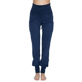 Leela Cotton Damen Yoga-Hose Bio-Baumwolle/Elasthan, Navy, Gr. XL
