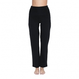 Leela Cotton Damen Yoga-Hose Bio-Baumwolle/Elasthan, Schwarz, Gr. M