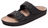 Zapato Herren Bio Clogs Tieffußbett Pantolette Sandale Slipper Schuhe Schwarz Gr.41-45 (42)